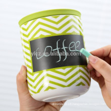 ceramic storage canister with silicone lid,